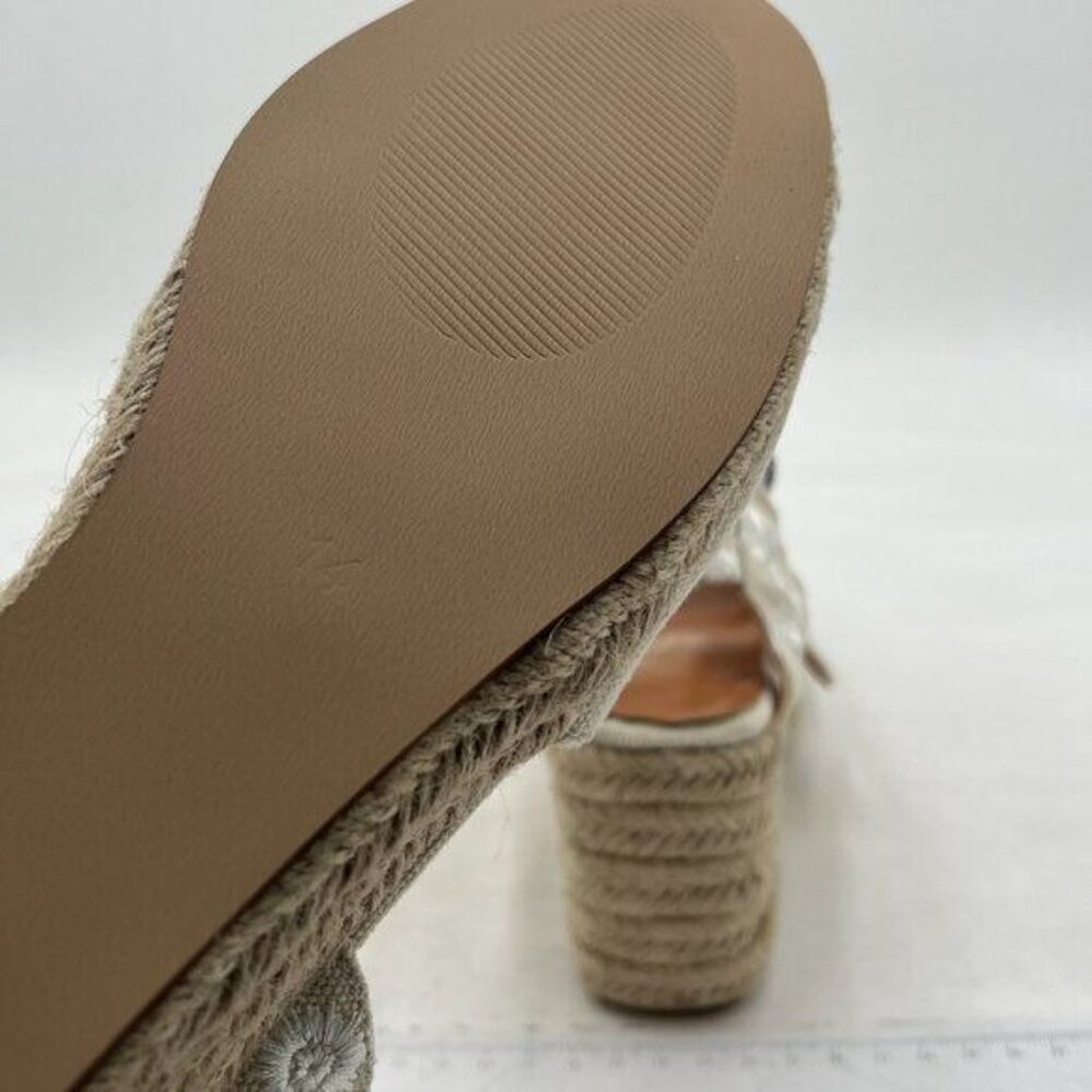 Miss Left White Platform Open Toe Espadrille Ankl… - image 6